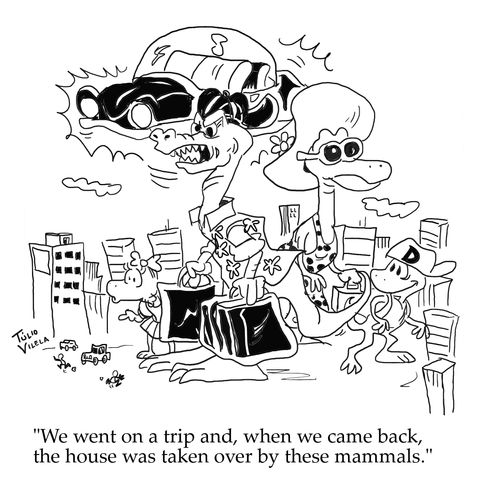 "We went on a trip and, when we came back, the house was taken over by these mammals."