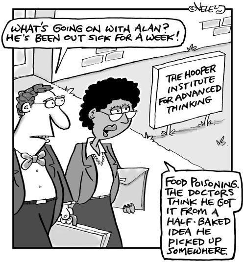 The health hazards of working in a think tank...