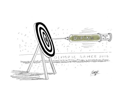 Bull's eye for Russian doping