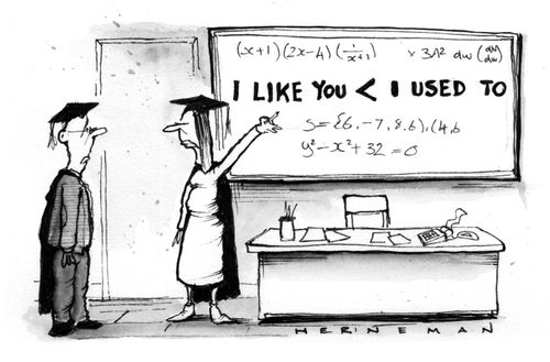 'I like you < I used to.'