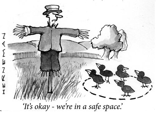 'It's okay - we're in a safe space.'