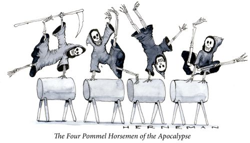 The Four Pommel Horsemen of the Apocalypse