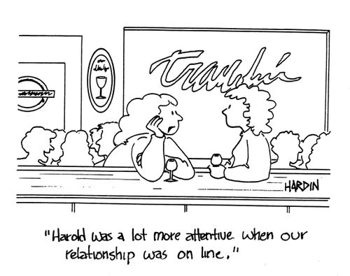 'Harold was a lot more attentive when our relationship was on the line.'