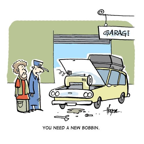 'You need a new bobbin.'