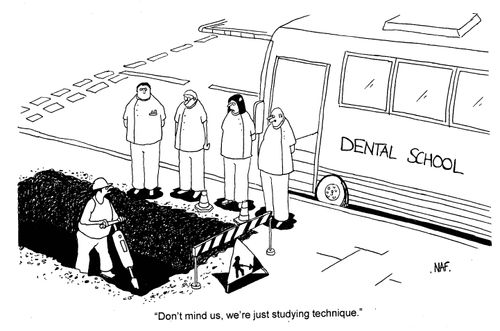 'Don't mind us, we're just studying technique.'