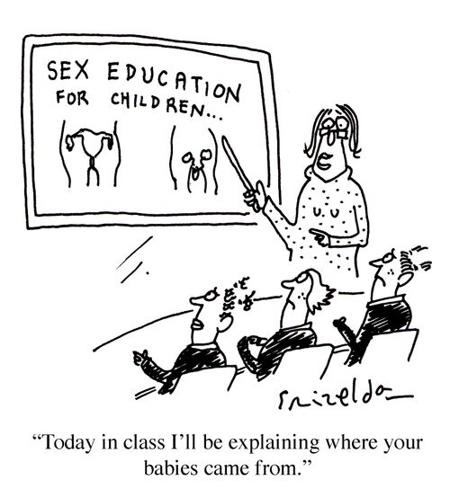 Sex Education Class - "Today in class I'll be explaining where your babies come from."