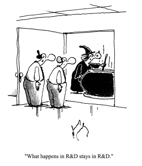 'What happens in R&D stays in R&D.'