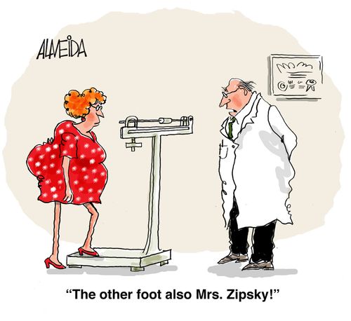 'The other foot also Mrs Zipsky!'