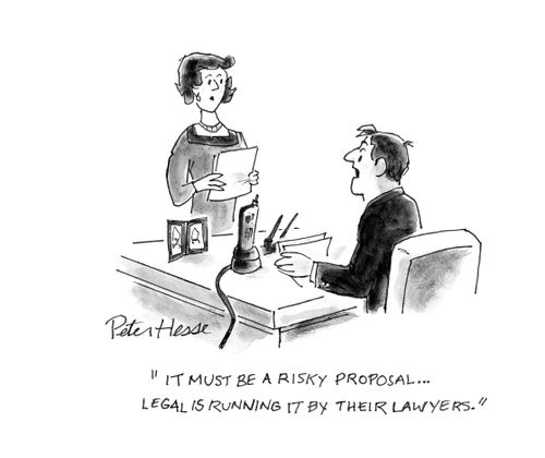 'It must be a risky proposal... legal is running it by their lawyers.'