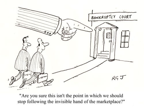 'Are you sure this isn't the point in which we should stop following the invisible hand of the marketplace?'