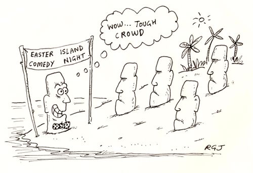 Easter Island Comedy Night.