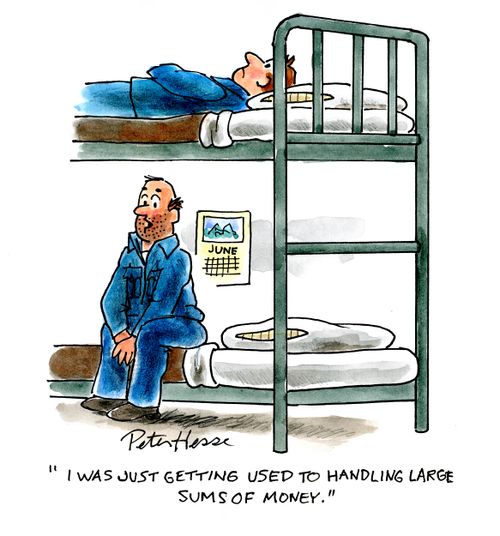 'I was just getting used to handling large sums of money.'