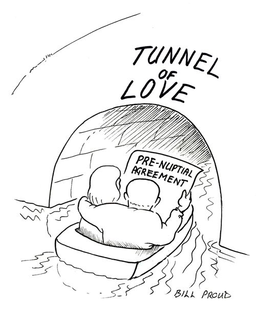 Tunnel of love - pre-nuptial agreement