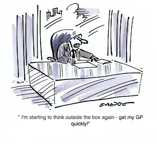 'I'm beginning to think outside the box again - get my GP quickly!'