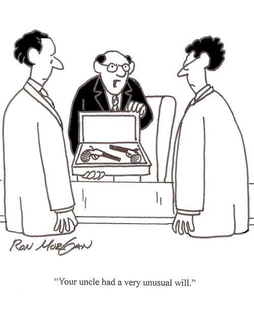 'Your uncle had a very unusual will.'