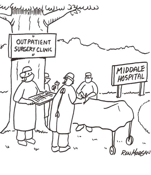 Outpatient clinic is outside.