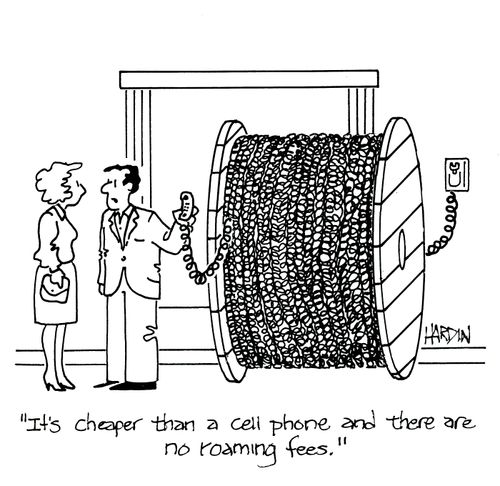 'It's cheaper than a cell phone and there are no roaming fees.'