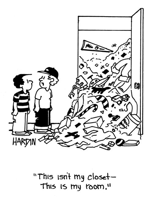 'This isn't my closet - this is my room.'