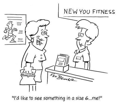 "I'd like to see something in a size 6...me!"