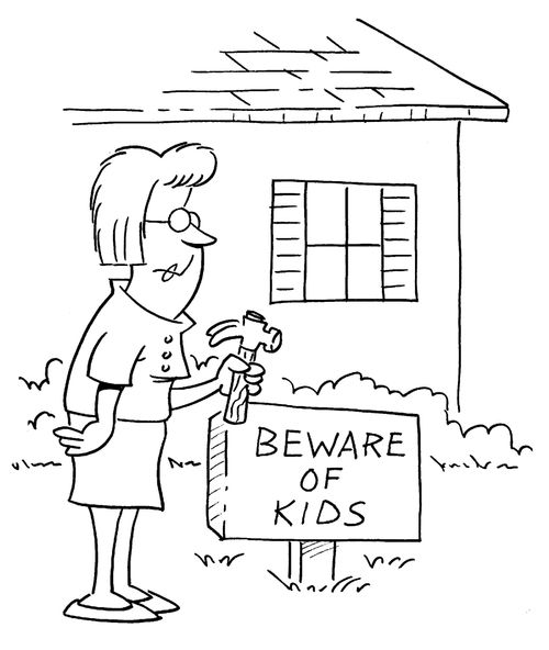 "Beware of children."