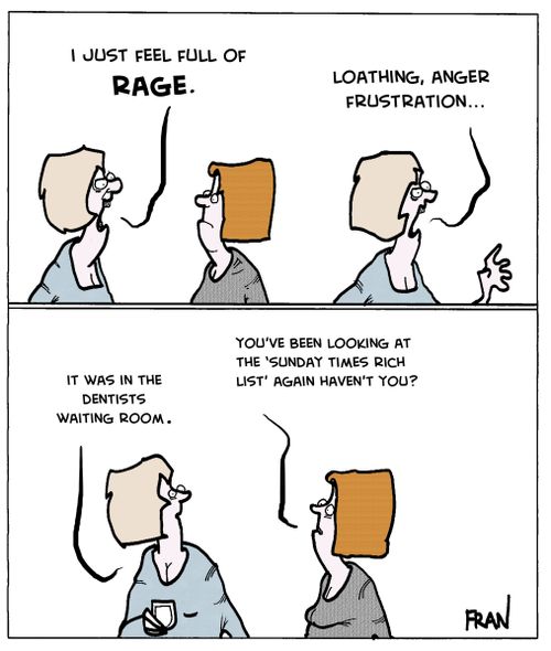 "I just feel full of rage...loathing, anger, frustration."