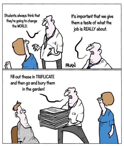 "Students always think that they're going to change the world..."