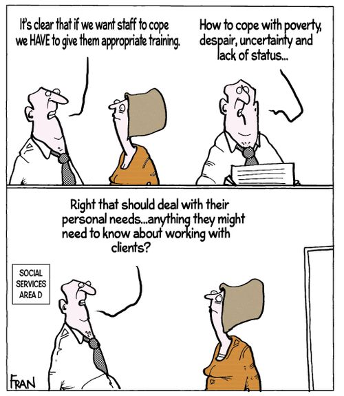 "It's clear that if we want staff to cope we have to give them appropriate training."