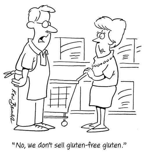 "No, we don't sell gluten-free gluten."