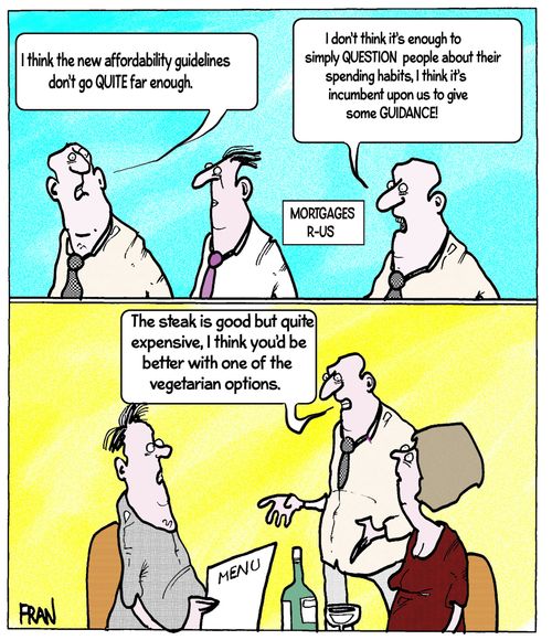 "I think the new affordability guidelines don't go quite far enough."