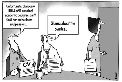 "Shame about the ovaries..."