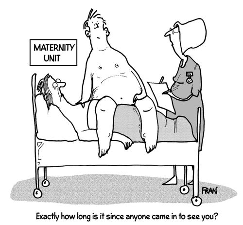 "Exactly how long is it since anyone came in to see you?"
