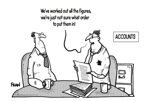 "We've worked out all the figures, we're just not sure what order to put them in!"