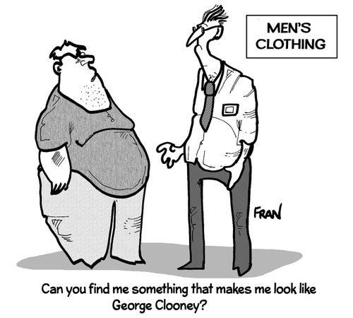 "Can you find me something that makes me look like George Clooney?"