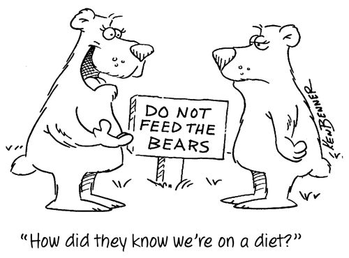 "How did they know we're on a diet?"