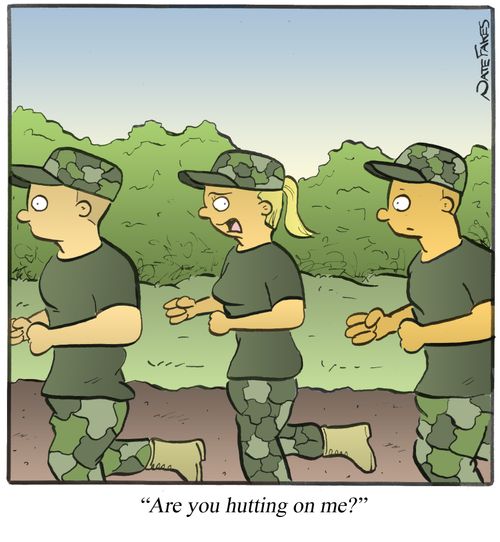 "Are you hutting on me?"