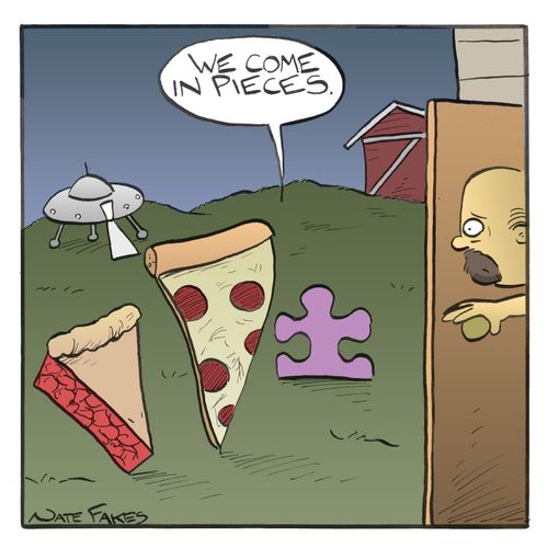 "We come in pieces."