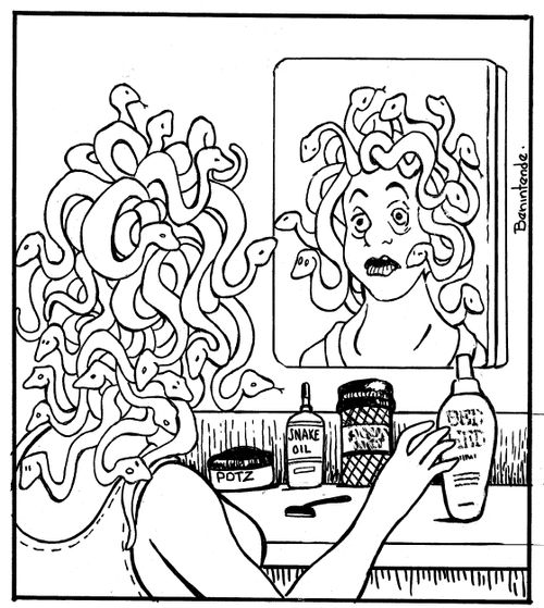 Medusa at her Vanity Table