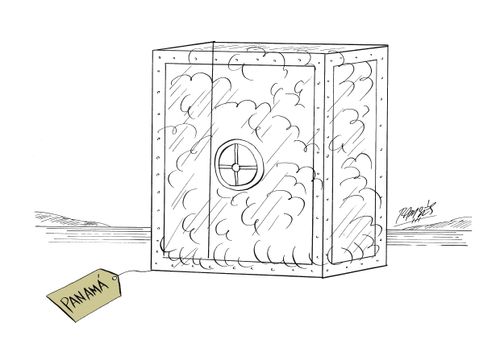 The transparent safe box of Panama