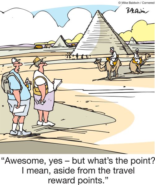 "Awesome, yes - but what's the point? I mean, aside from the travel reward points."