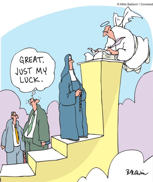 "Great, just my luck."