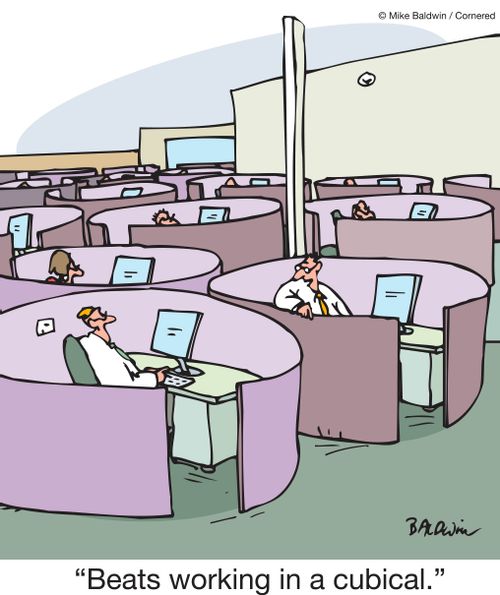 "Beats working in a cubicle."