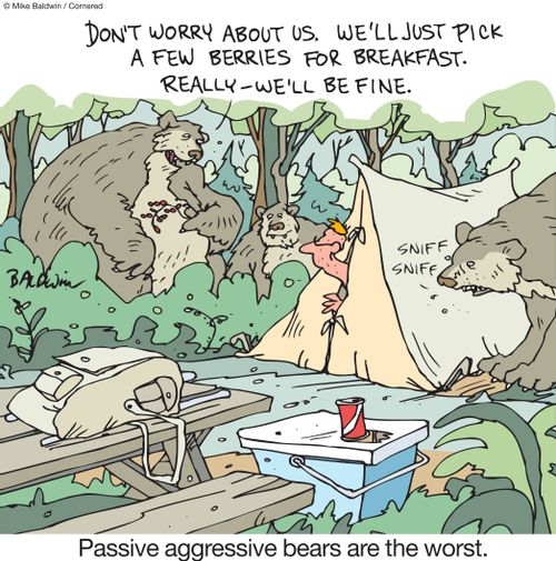 Passive aggressive bears are the worst.