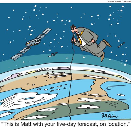 "This is Matt with your five day forecast, on location."