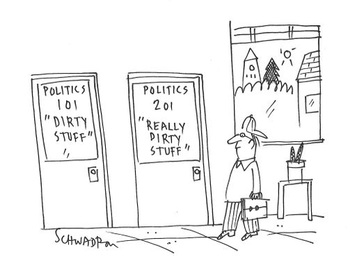 Politics 101 - "Dirty Stuff". Politics 201 - "Really Dirty Stuff"