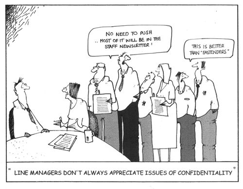 "No need to push...most of it will be in the staff newsletter!"
