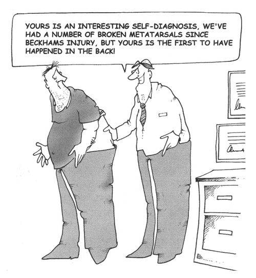 "Yours is an interesting self-diagnosis...."