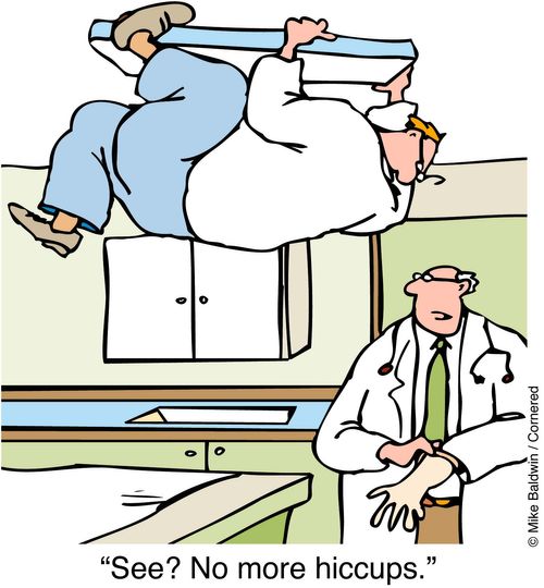 "See no more hiccups."