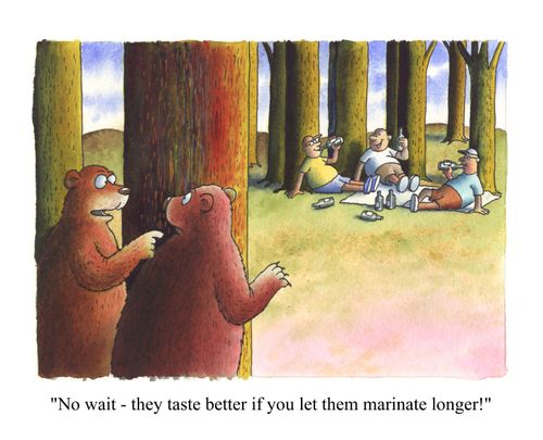'HNo wait - they taste better if you let them marinate longer!'