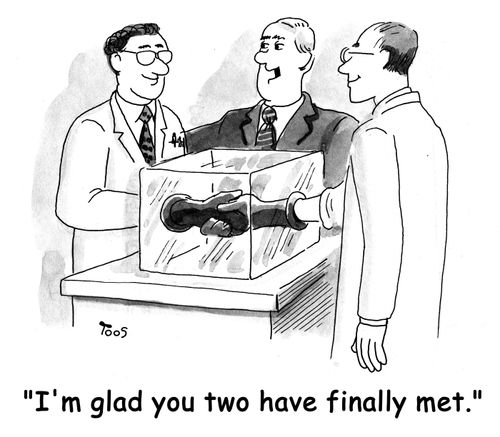 'I'm glad you two have finally met.'