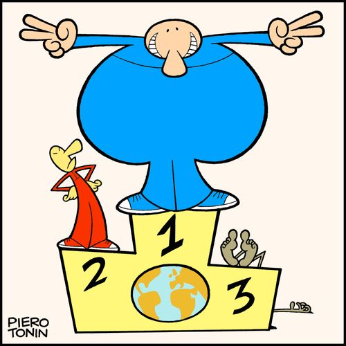First, second and third... world.
